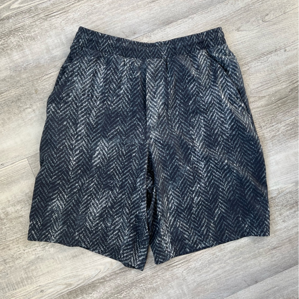 Lululemon Pace Breaker 7” Lined Shorts Bleached Herringbone Gray S - Picture 2 of 12